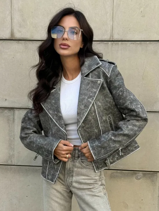 Косуха из натуральной кожи  VINTAGE COLLECTION - фото 11