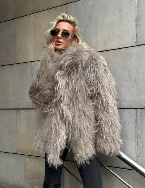 Полушубок из енота с английским воротником - фото 7