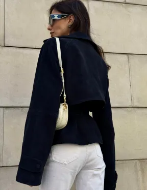 Модная куртка из замшевой кожи - фото 4