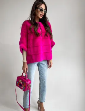 Норковая кофта на молнии - фото 4