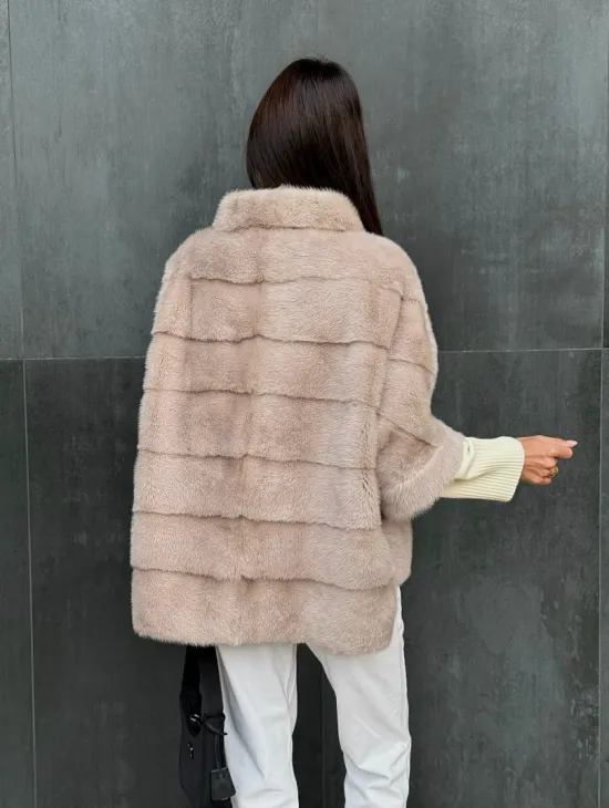 Кофта на молнии из меха норки - фото 5