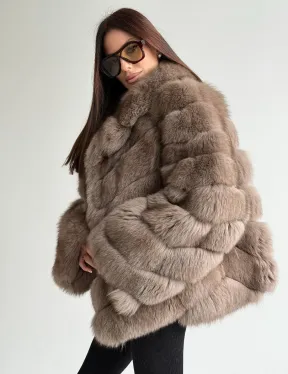 Шуба из меха финского песца - фото 5