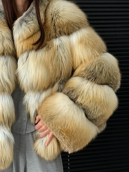 Полушубок из лисы - фото 4