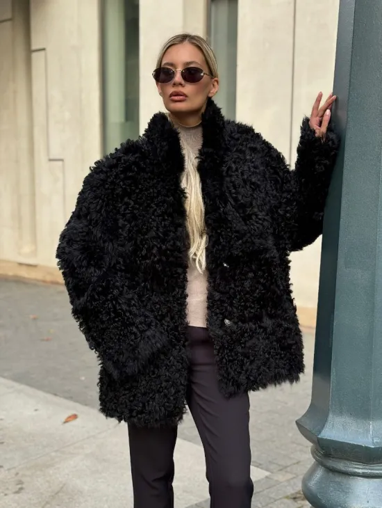 Дубленка из натуральной овчины Тиградо - фото 9