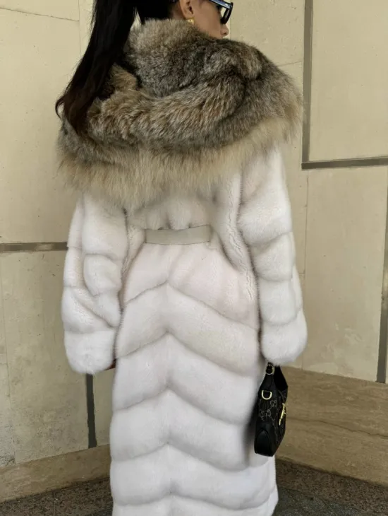 Норка кимоно с капюшоном рысь - фото 3